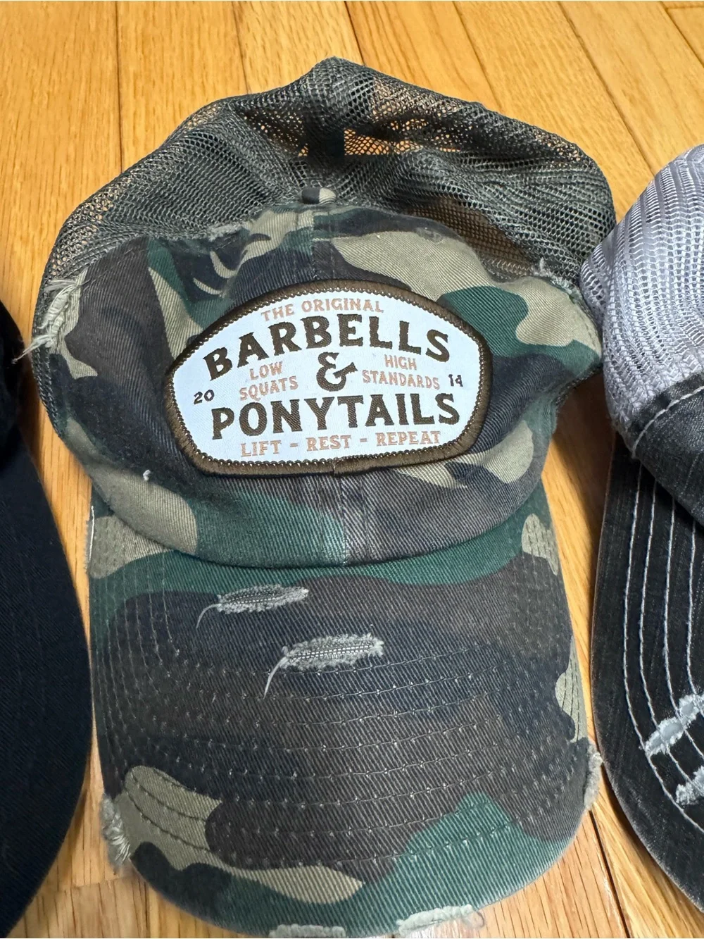 Barbell Brigade MFLH Barbells & Ponytails Hat and Accessory Bundle